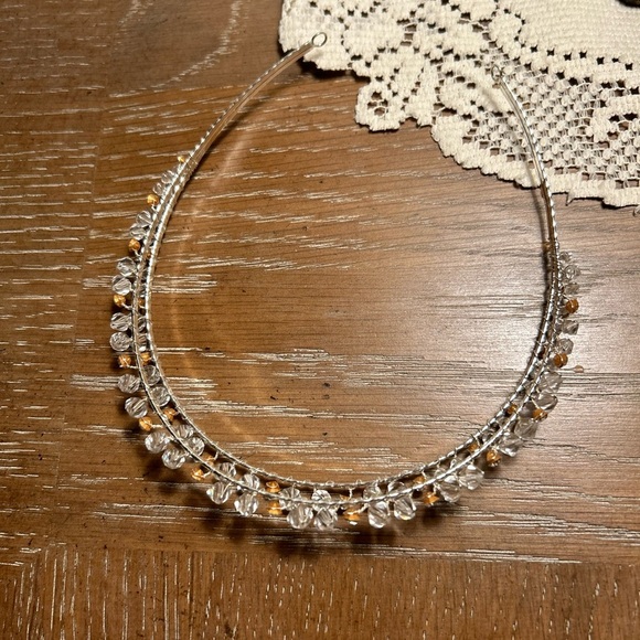David’s Bridal Double Row Crystal Head Band - Picture 8 of 14